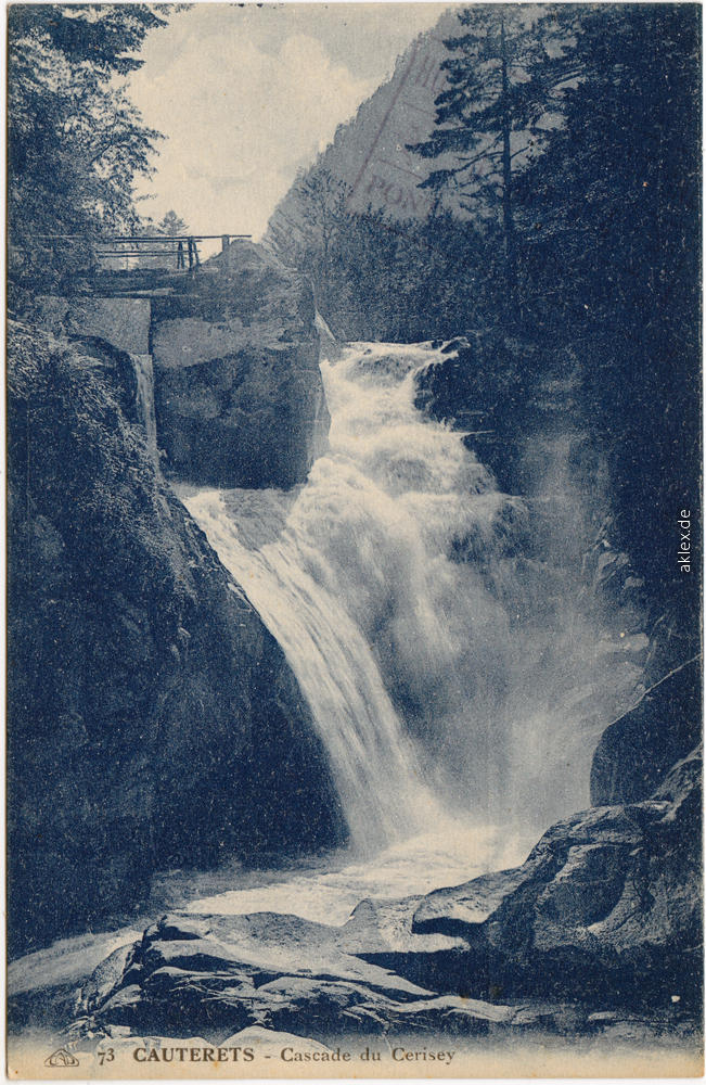zoom: Image side vintage Postcard from 1922: -:: Cauterets