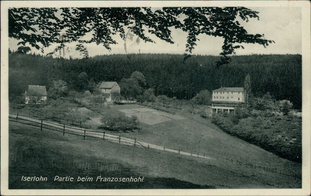zoom: Image side vintage Postcard from 1934: Partie beim Franzosenhohl:: Iserlohn