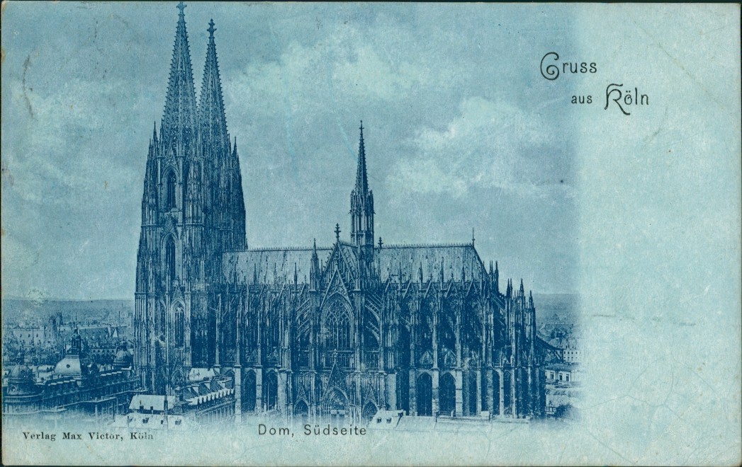 Mondscheinlitho Dom S Dseite K Ln Ansichtskarten Lexikon