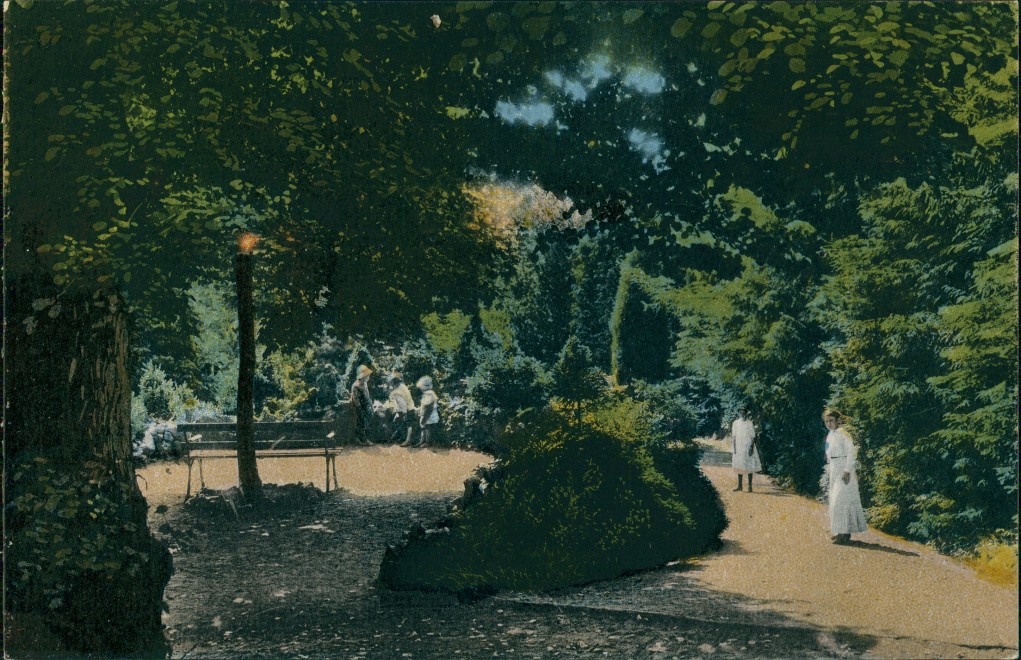 zoom: Image side vintage Postcard from 1914: Hutberg - Anlagen:: Kamenz