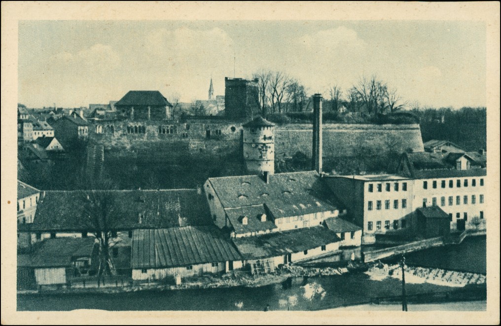 vergrößern: Bildseite historische Ansichtskarte von 1930: Kaiserburg:: Eger
