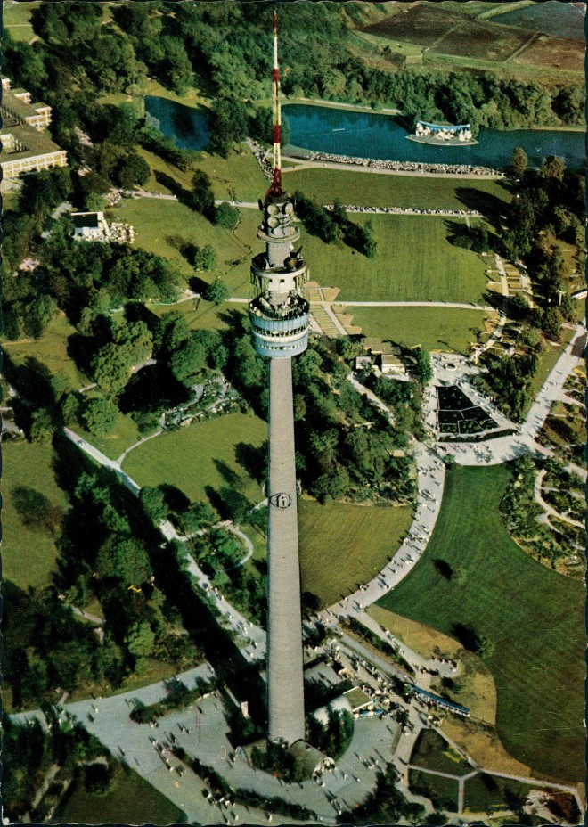 Luftbild Westfalenpark Fernsehturm Dortmund Ansichtskarten Lexikon