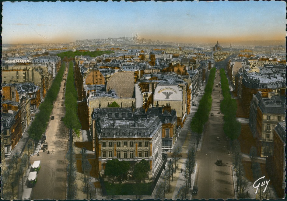 vergrößern: Bildseite historische Ansichtskarte von 1964: color Foto Straßen Stadt:: Paris