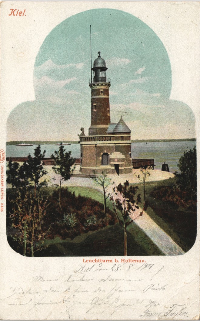 Partie Am Leuchtturm Lighthouse Holtenau Kiel Ansichtskarten