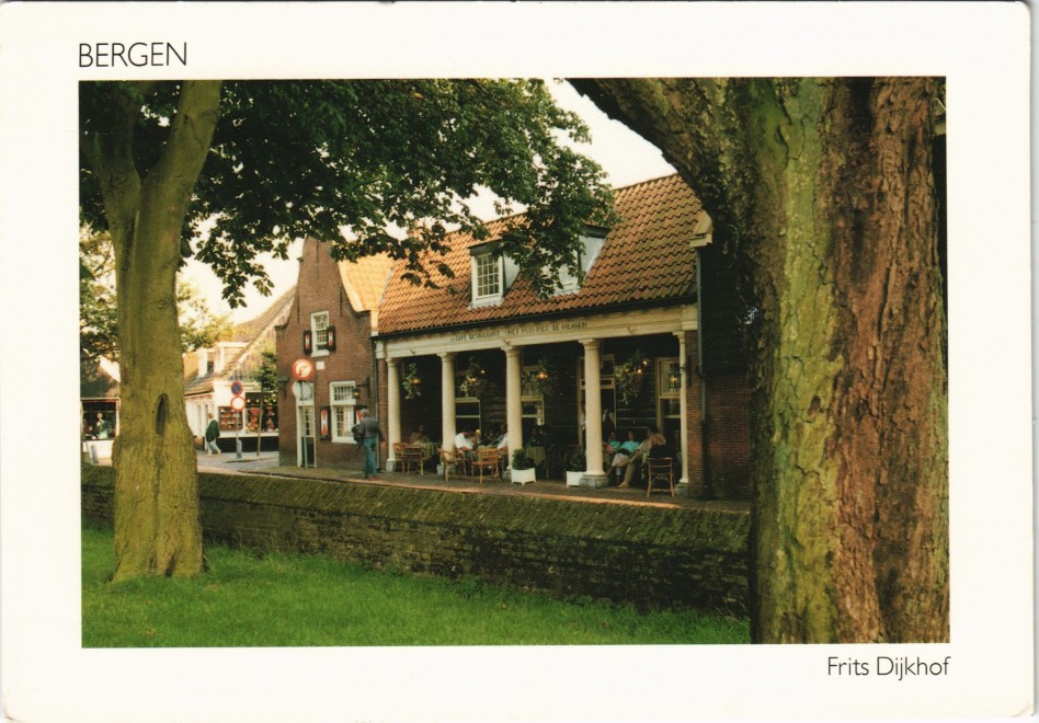 zoom: Image side vintage Postcard from 1990: Frits Dijkhof Bergen (Holland):: .Niederlande