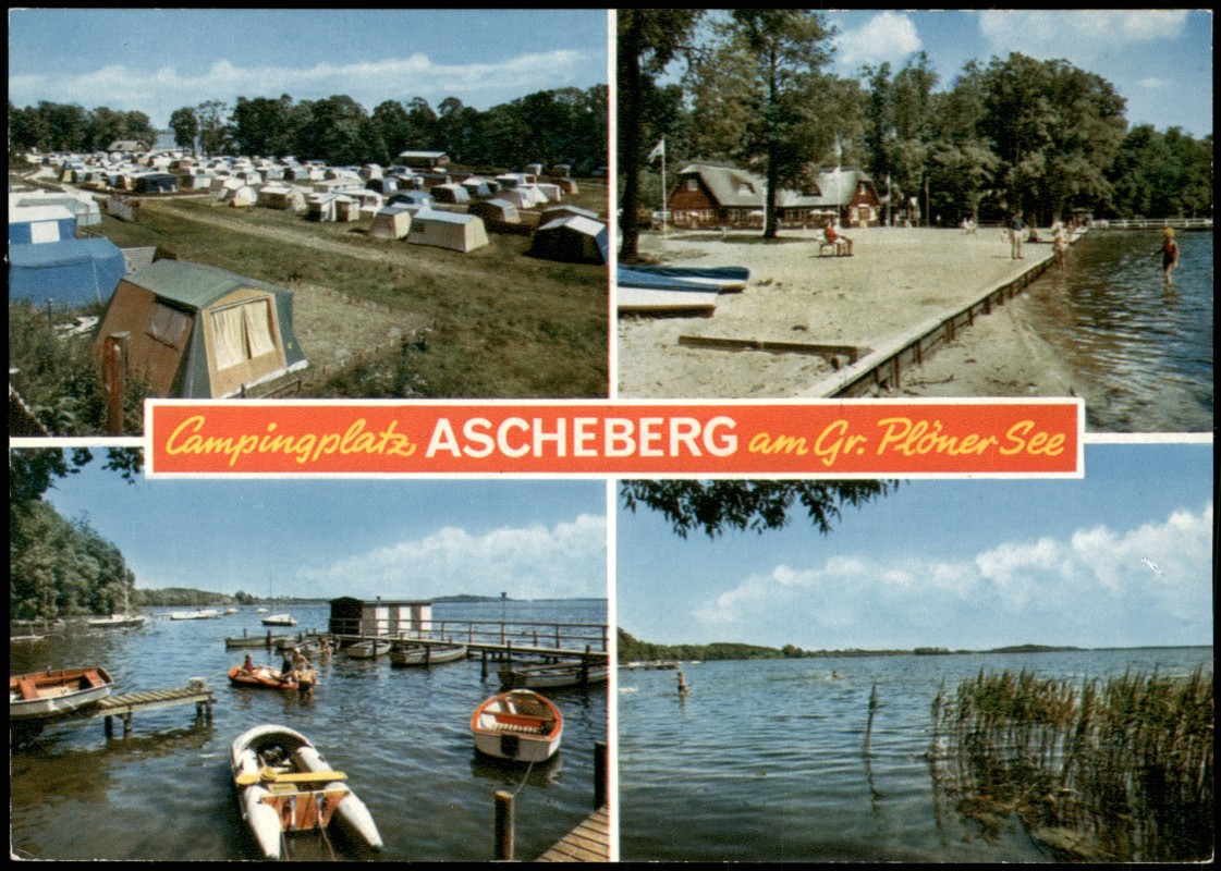 Campingplatz ASCHEBERG am Gr Plöner See Mehrbild AK Ascheberg