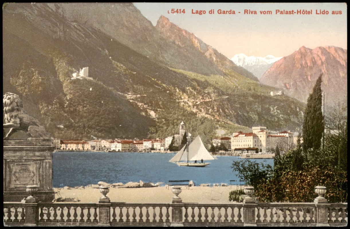 Lago di Garda Riva vom Palast Hôtel Lido aus Riva del Garda