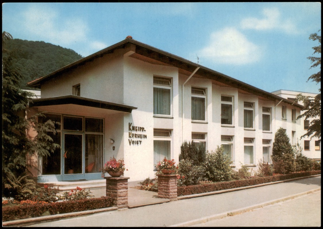 zoom: Image side vintage Postcard from 1973: Kneipp-KURHEIN Voigt Promenade 23:: Bad Lauterberg im Harz