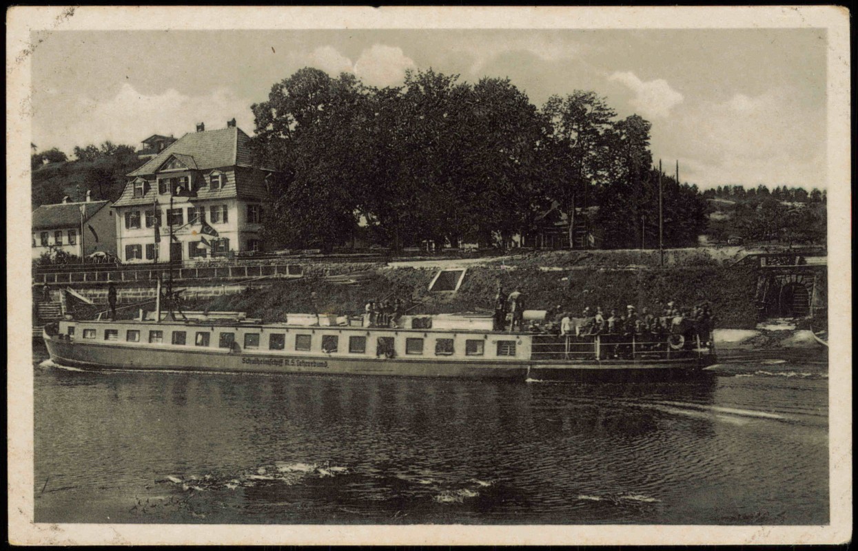 zoom: Image side vintage Postcard from 1928: Schulheimschiff R.S. Lehrerbund Schiff::