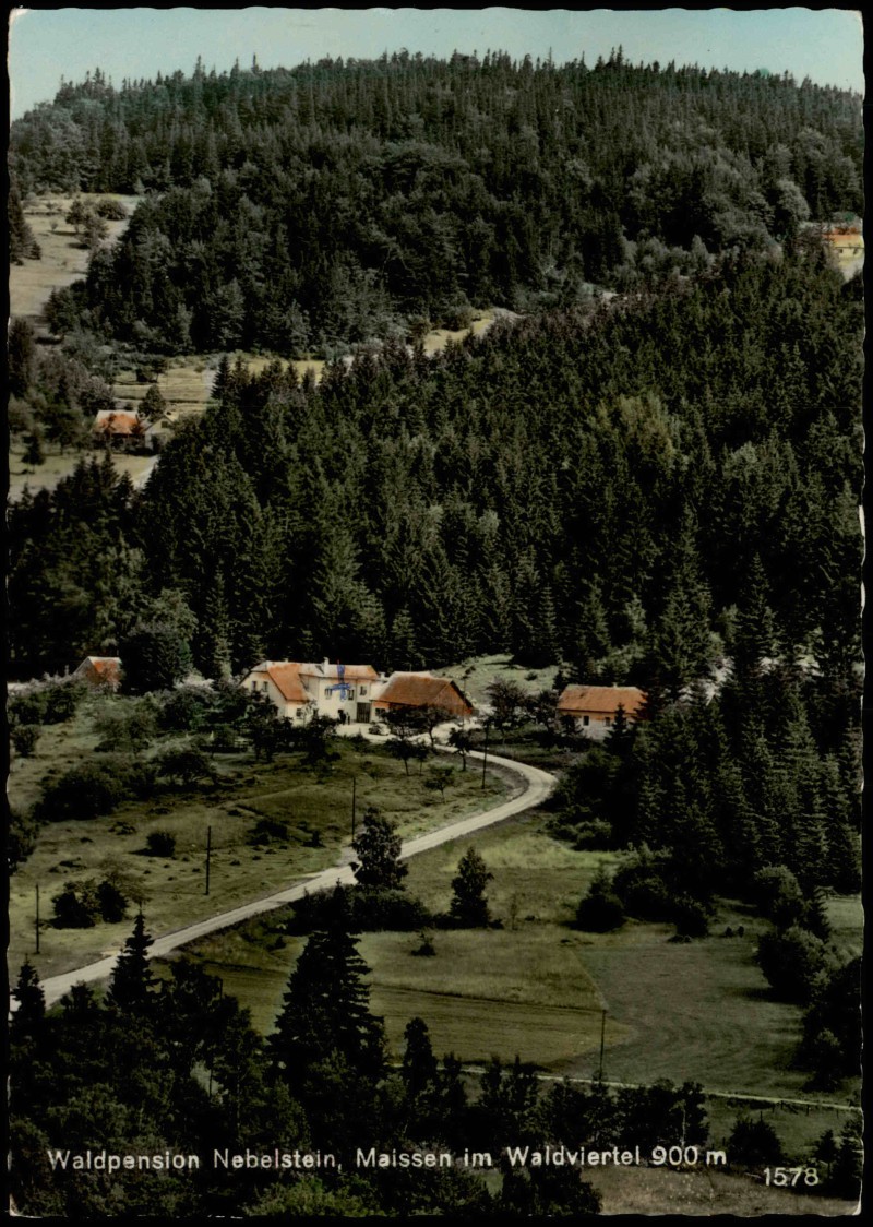 zoom: Image side vintage Postcard from 1972: Waldpension Nebellstein Waldviertel:: Weitra