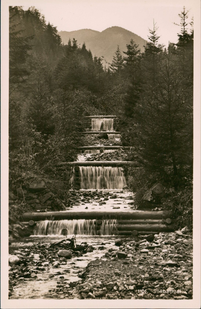 zoom: Image side vintage Postcard from 1953: Söllbachtal - Fotokarte:: Bad Wiessee