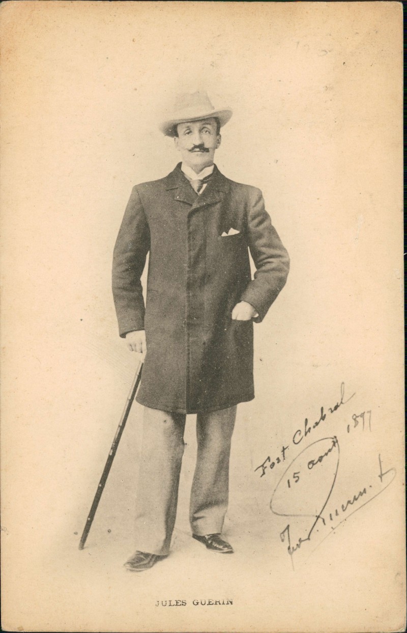 vergrößern: Bildseite historische Ansichtskarte von 1897: Politiker Politic  JULES GUERIN Frankreich France::