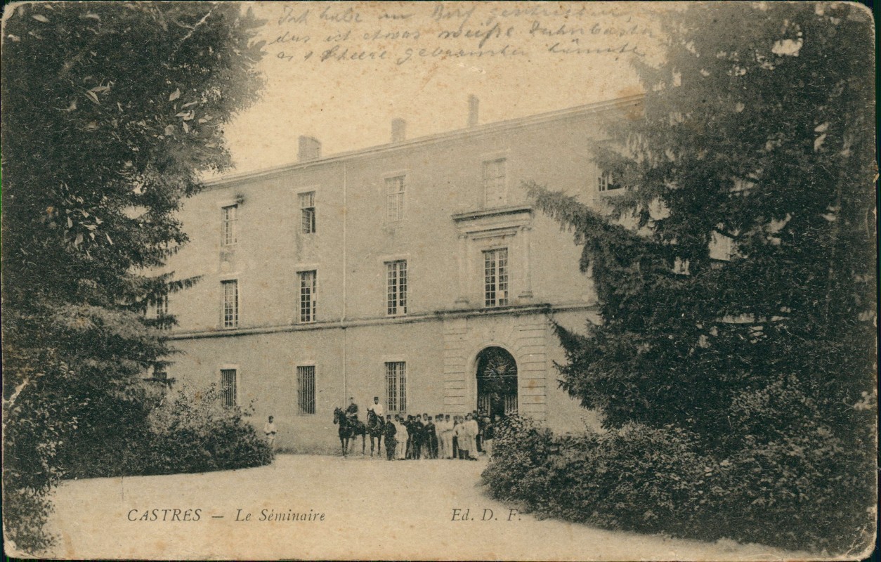 vergrößern: Bildseite historische Ansichtskarte von 1914: Le Séminaire:: Castres Tarn