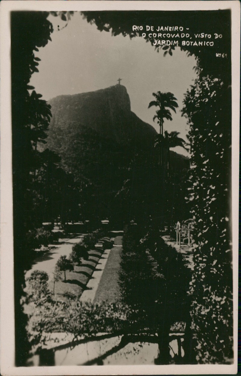 vergrößern: Bildseite historische Ansichtskarte von 1930: Jardim Botanico - Fotokarte:: Rio de Janeiro