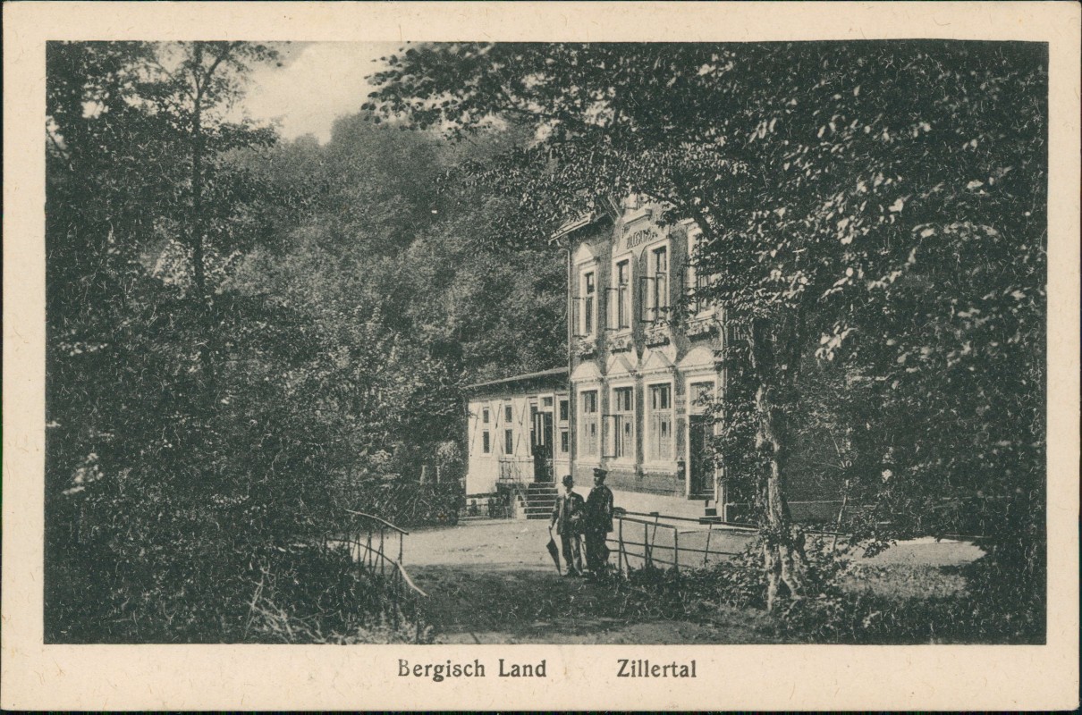 vergrößern: Bildseite historische Ansichtskarte von 1918: Bergisch Land Zillertal b Remscheid:: .Nordrhein-Westfalen