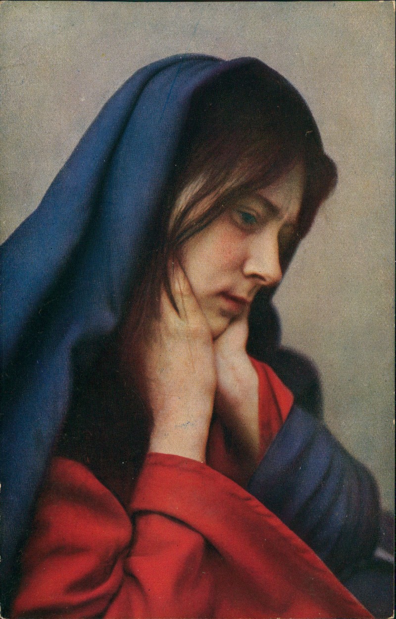 vergrößern: Bildseite historische Ansichtskarte von 1922: Passionsspiele Darsteller: Martha Veit:: Oberammergau