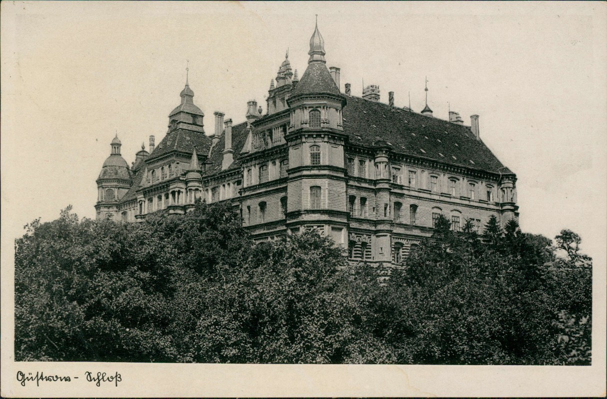 vergrößern: Bildseite historische Ansichtskarte von 1936: Schloss:: Güstrow