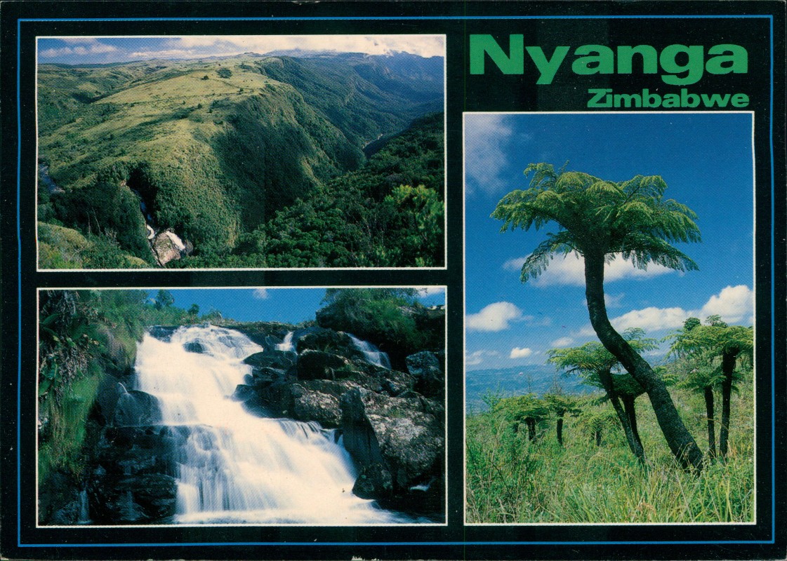 zoom: Image side vintage Postcard from 1996: Mehrbild Eastern Highlands:: Zimbabwe (Afrika)