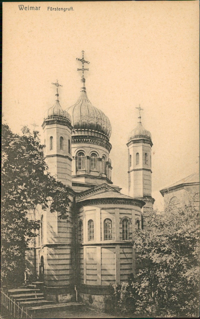 zoom: Image side vintage Postcard from 1917: Fürstengruft.:: Weimar