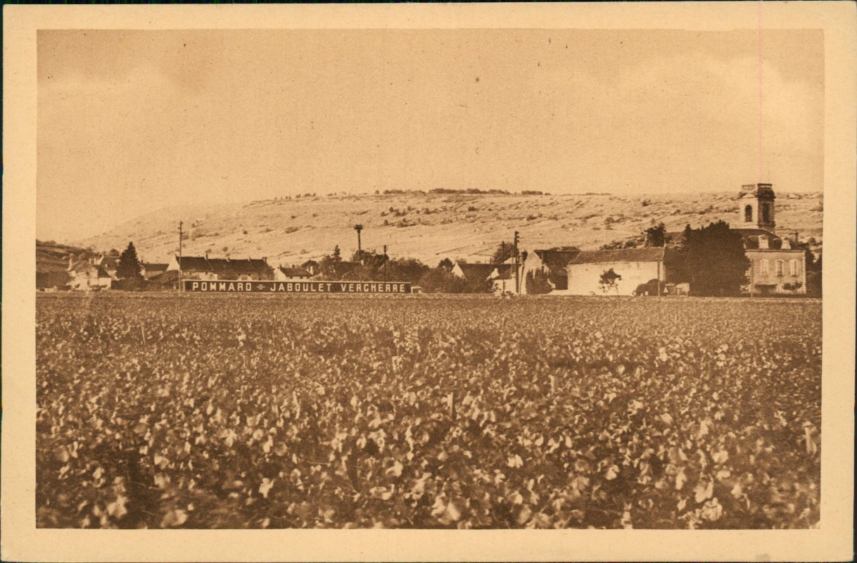 zoom: Image side vintage Postcard from 1918: Stadt Plakat Pommaro Jaboulet Vercherre:: .Frankreich