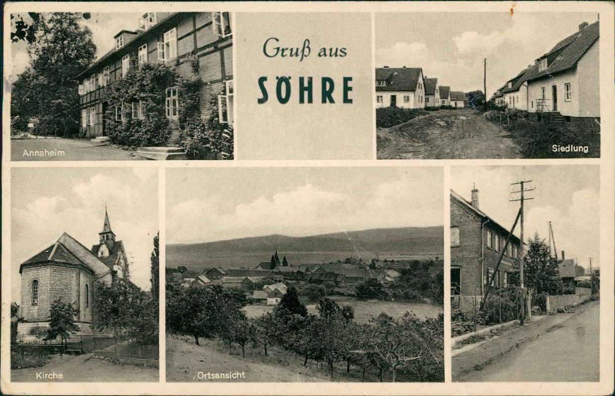 zoom: Image side vintage Postcard from 1969: Annaheim Siedlung Straße 5 Bild:: Söhre-Diekholzen