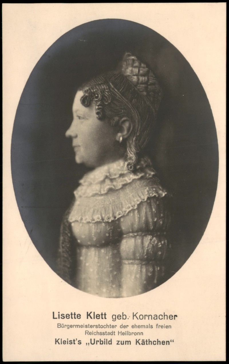 zoom: Image side vintage Postcard from 1910: Lisette Klett geb. Kornacher Bürgermeisterstochter aus Heilbronn::