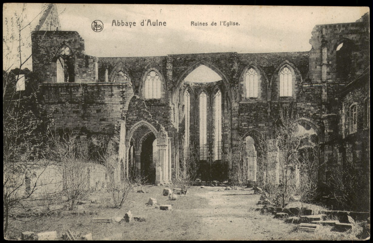 zoom: Image side vintage Postcard from 1915: Eglise Klosterkirche Abbaye d