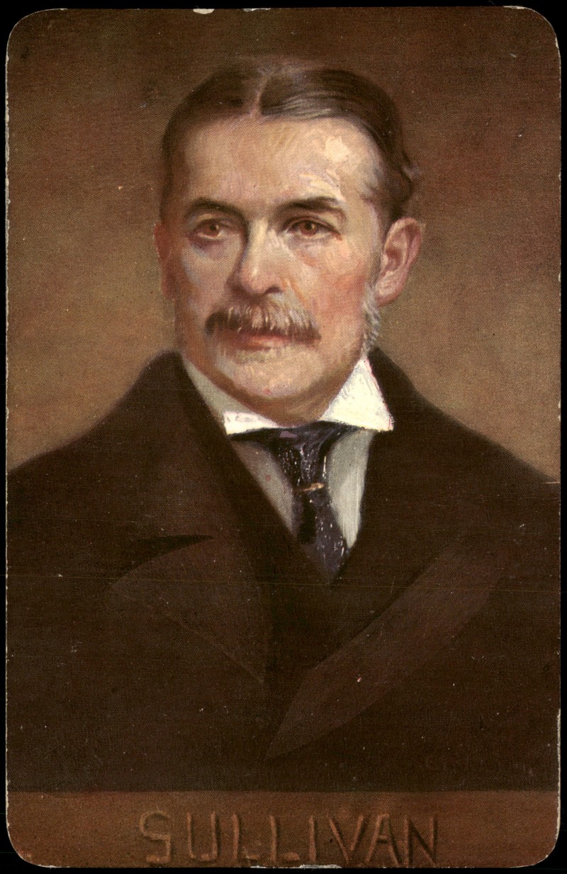 vergrößern: Bildseite historische Ansichtskarte von 1910: Künstlerkarte Gemälde Kunstwerk SULLIVAN (Porträt-Kunst)::