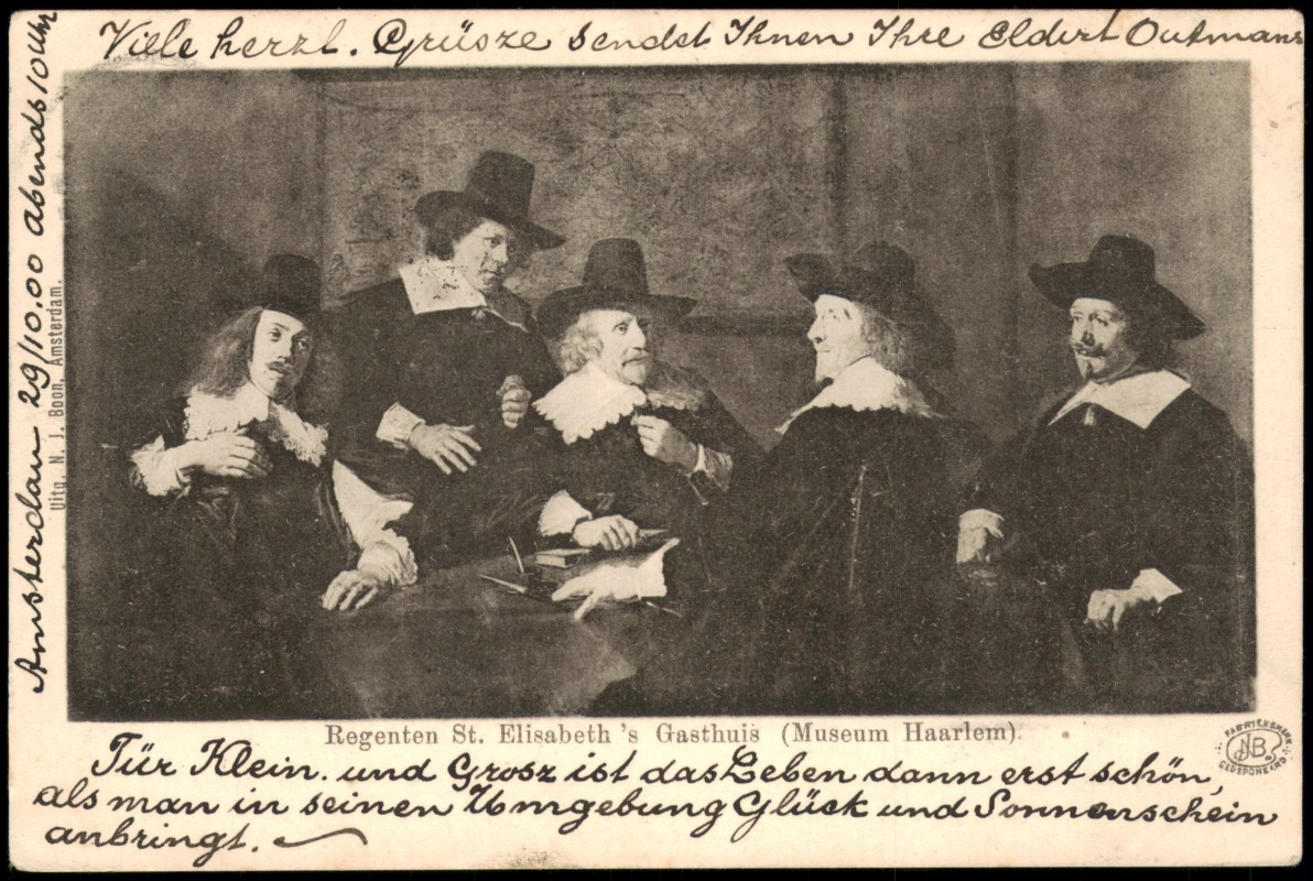 vergrößern: Bildseite historische Ansichtskarte von 1900: Regenten St. Elisabeth