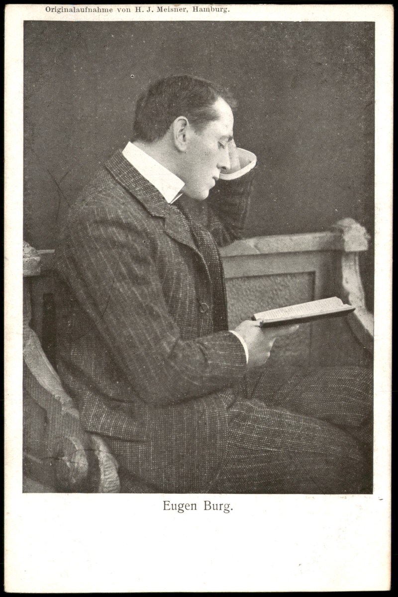 zoom: Image side vintage Postcard from 1905: Theater Schauspiel Schauspieler EUGEN BURG bei Buchlese::