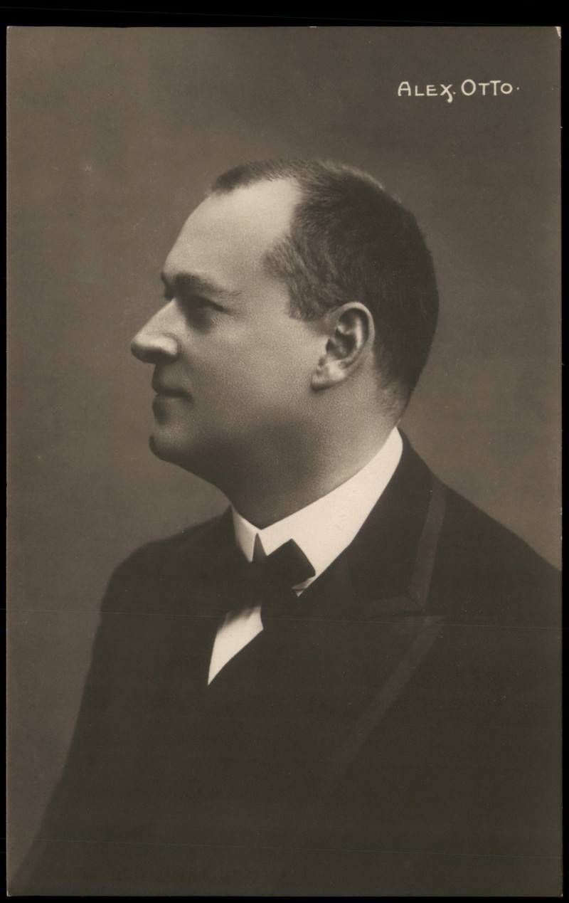 zoom: Image side vintage Postcard from 1929: Film Fernsehen Theater - Schauspieler Alex Otto Fotokarte::