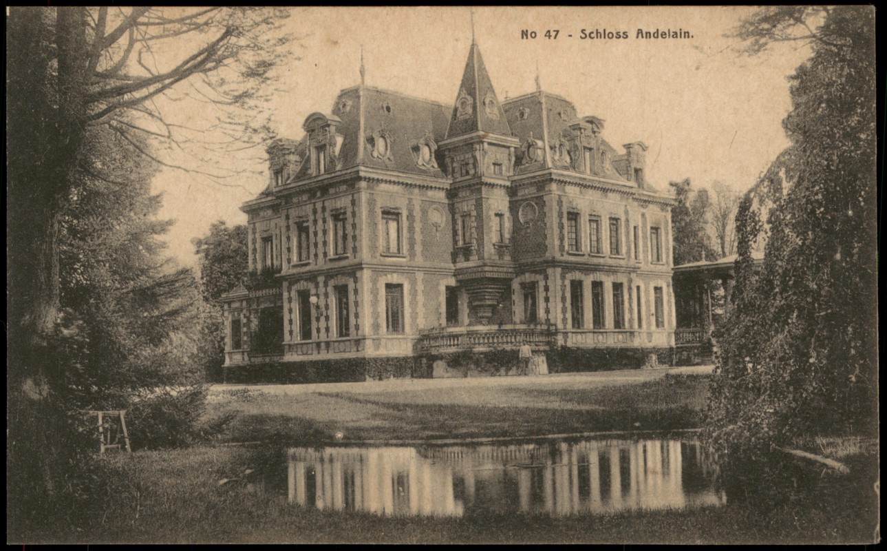 zoom: Image side vintage Postcard from 1915: Schloss Andelain im 1. Weltkrieg:: La Fère