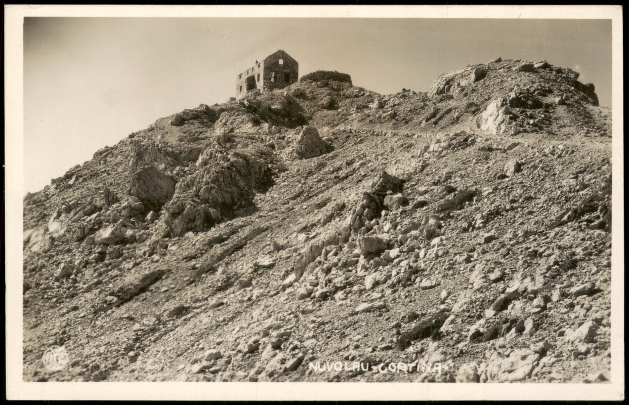 vergrößern: Bildseite historische Ansichtskarte von 1925: NUVOLAU CORTINA Umland-Ansicht:: Cortina d´Ampezzo