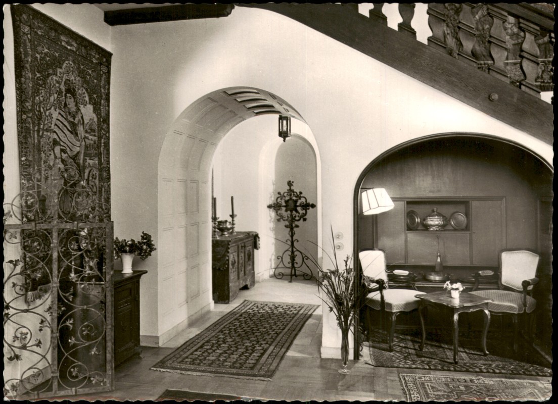 zoom: Image side vintage Postcard from 1963: Hof Reutenen Kleinod am Bodensee Halle:: Lindau (Bodensee)