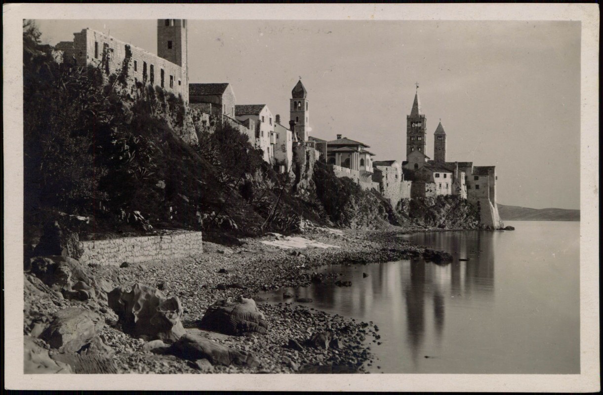 zoom: Image side vintage Postcard from 1929: Stadtblick - Fotokarte:: Arbe
