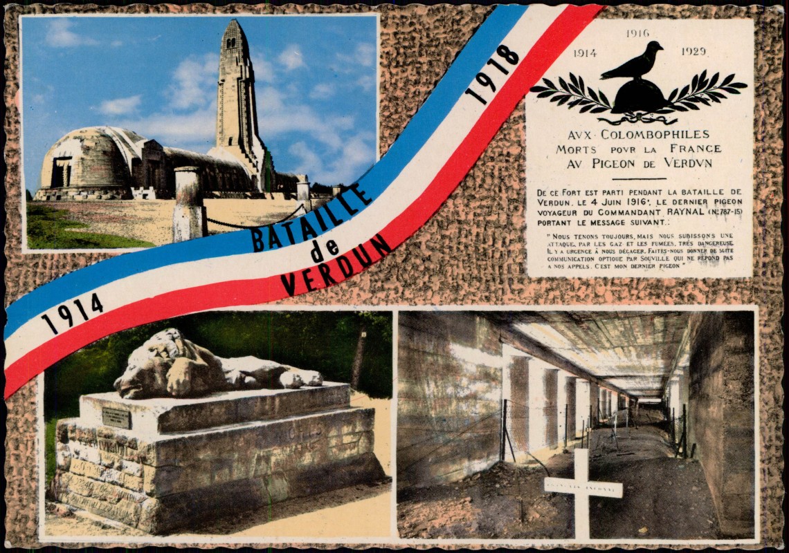 vergrößern: Bildseite historische Ansichtskarte von 1960: Mehrbild-AK Ansichten im Kontext des Erster Weltkrieg:: Moirey vor Verdun