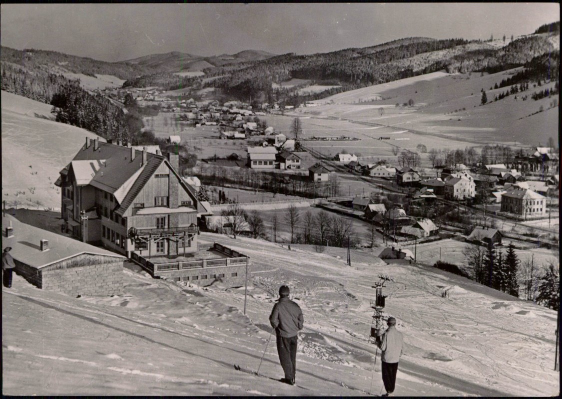 zoom: Image side vintage Postcard from 1969: Pionýrský tábor ROH Tatra:: Velké Karlovice