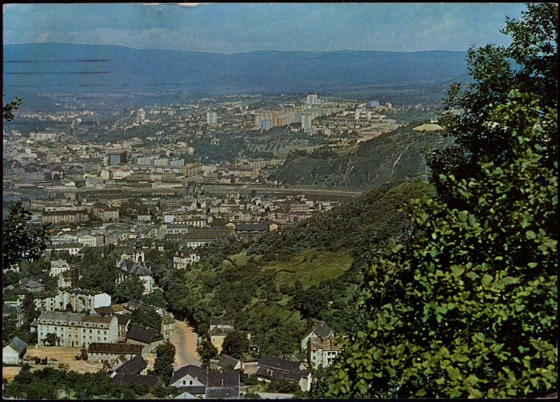 zoom: Image side vintage Postcard from 1967: General View:: Ústí nad Labem