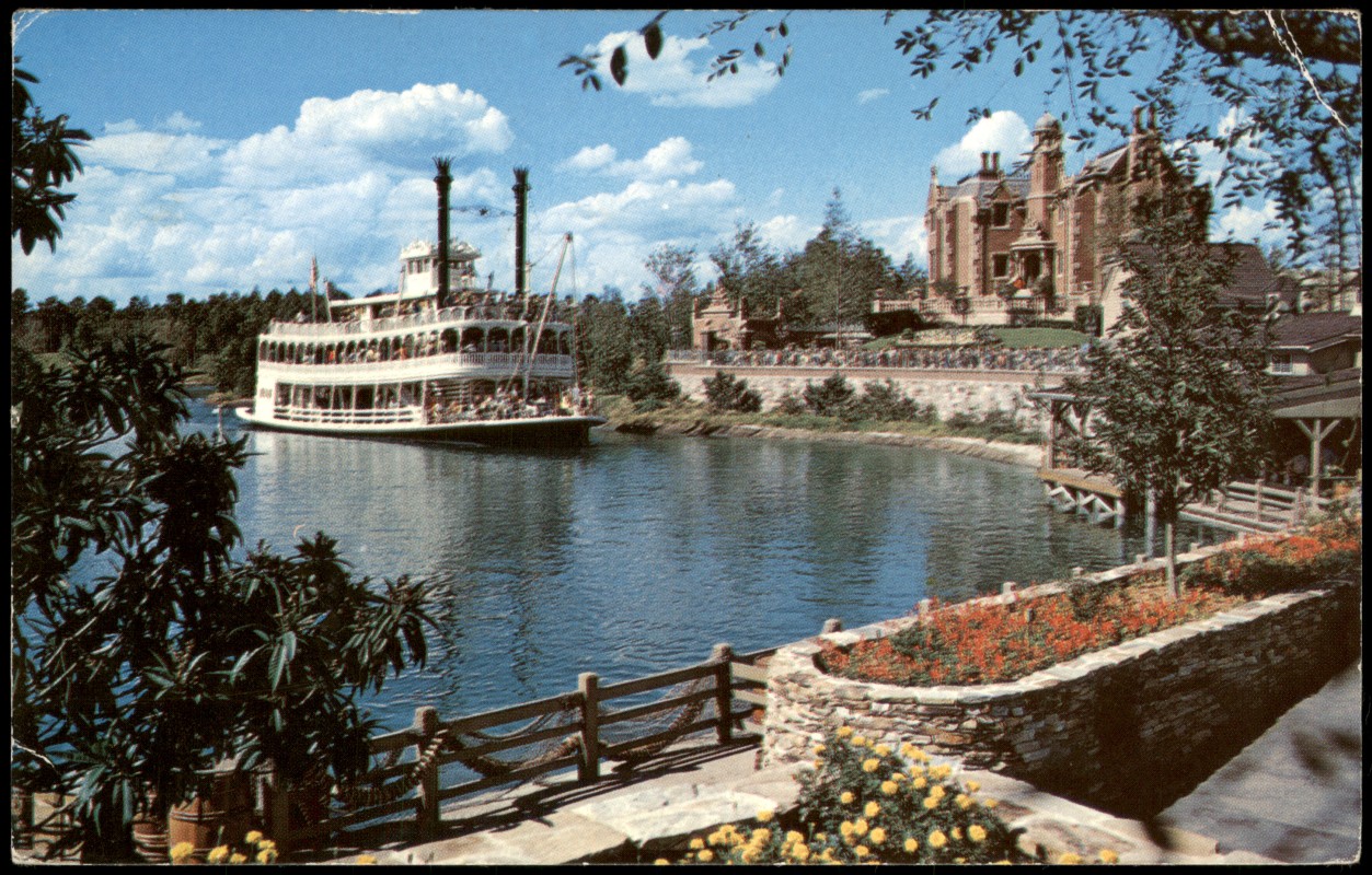 vergrößern: Bildseite historische Ansichtskarte von 1970: Walt Disney World Vacation Kingdom Steamer:: Orlando