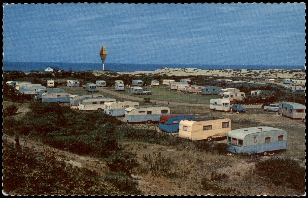 zoom: Image side vintage Postcard from 1972: Caravan Site Freshfield Fromby:: Liverpool