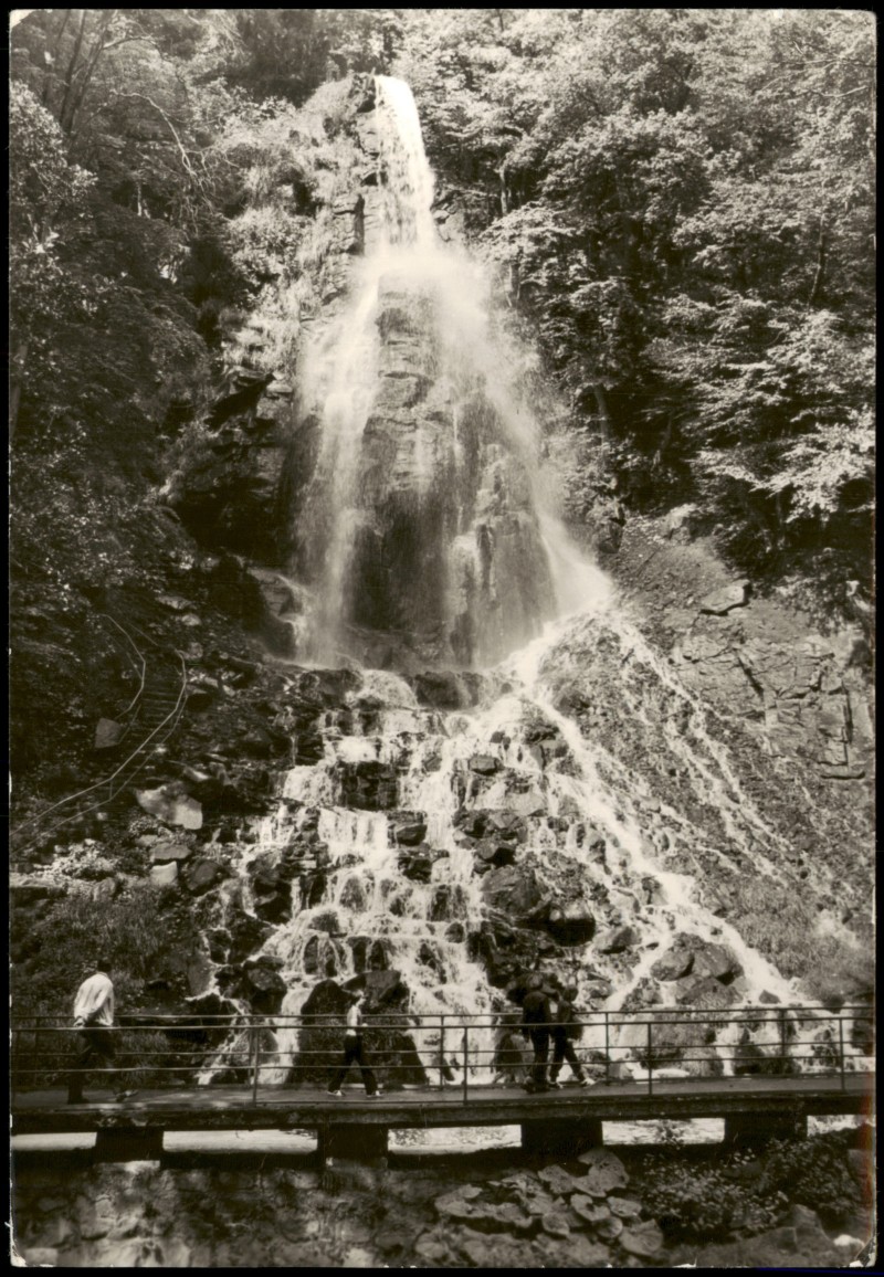 zoom: Image side vintage Postcard from 1983: Der Trusetaler Wasserfall:: Herges-Vogtei-Trusetal