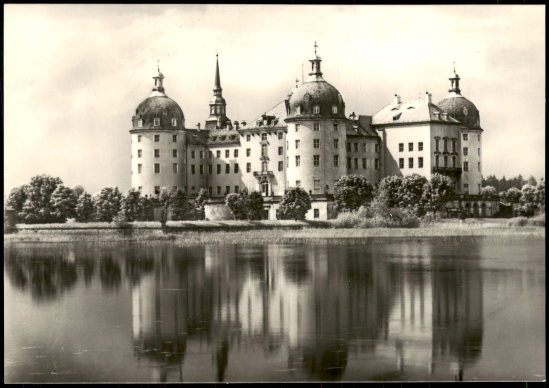 zoom: Image side vintage Postcard from 1967: Barockmuseum Schloß Moritzburg:: Zeitz