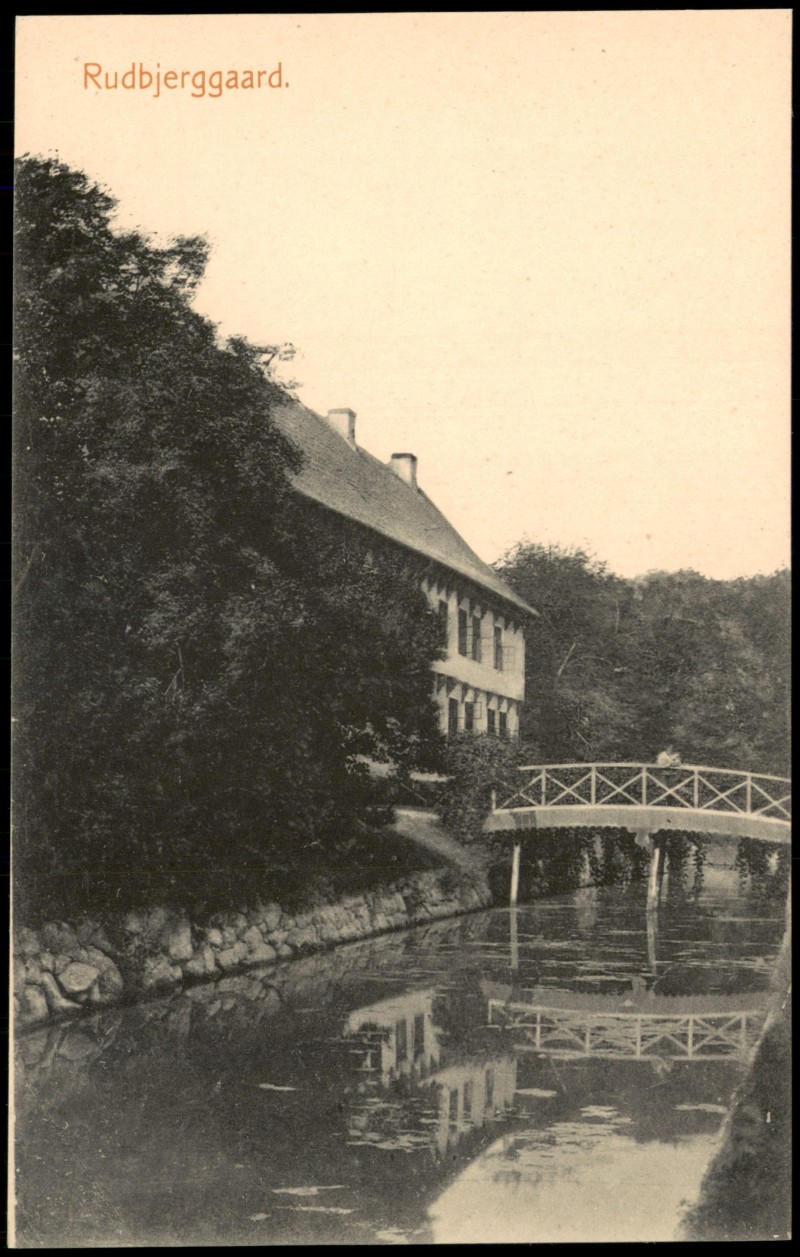 vergrößern: Bildseite historische Ansichtskarte von 1914: Rudbjerggaard Rudbjerggård:: Dannemare