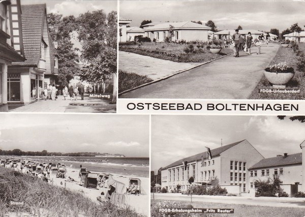 zoom: Image side vintage Postcard from 1978: Ostseebad Boltenhagen:: Ostseebad Boltenhagen