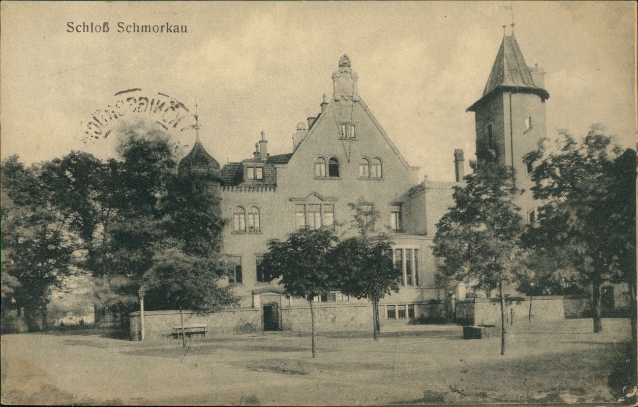zoom: Image side vintage Postcard from 1917: Schloß:: Šmorkow-Neukirch (bei Königsbrück)