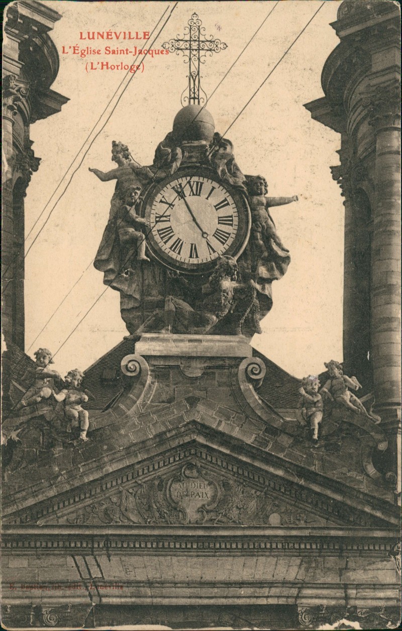 zoom: Image side vintage Postcard from 1914: Église Saint-Jacques L