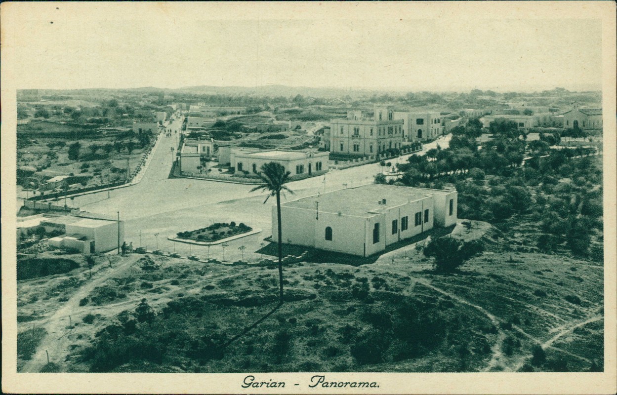 vergrößern: Bildseite historische Ansichtskarte von 1928: Stadt Straße - Lybien:: Garian