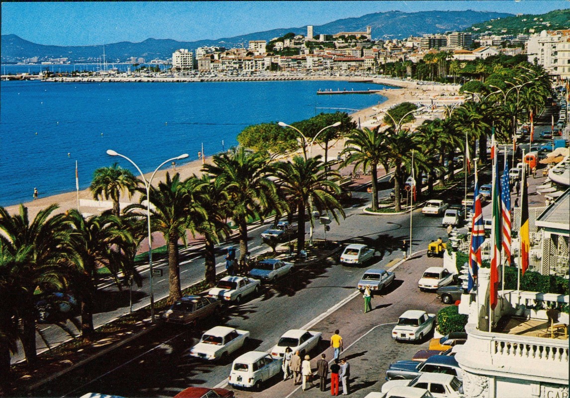 vergrößern: Bildseite historische Ansichtskarte von 1970: Ansichten CANNES - COTE D