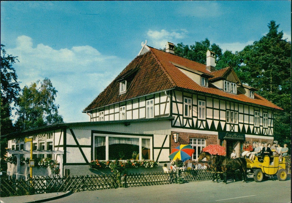 zoom: Image side vintage Postcard from 1981: Landhaus:: Dierkshausen-Asendorf