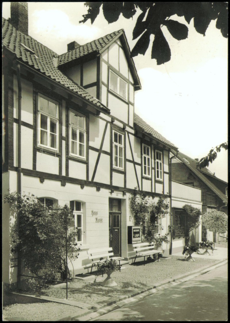 vergrößern: Bildseite historische Ansichtskarte von 1969: Haus Bunte Privatpension:: Schwalenberg-Schieder-Schwalenberg